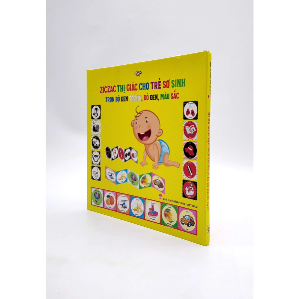 Ziczac Thị Giác Cho Trẻ Sơ Sinh - Trọn Bộ (Đen Trắng - Đỏ Đen - Màu Sắc)