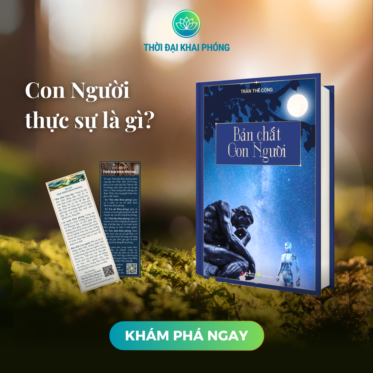 (Combo 2 cuốn sách bìa cứng ) - BẢN CHẤT CON NGƯỜI + PHẬT ĐẠO MỘT KHOA HỌC VÀ HƠN THẾ - Tác giả: Trần Thế Công