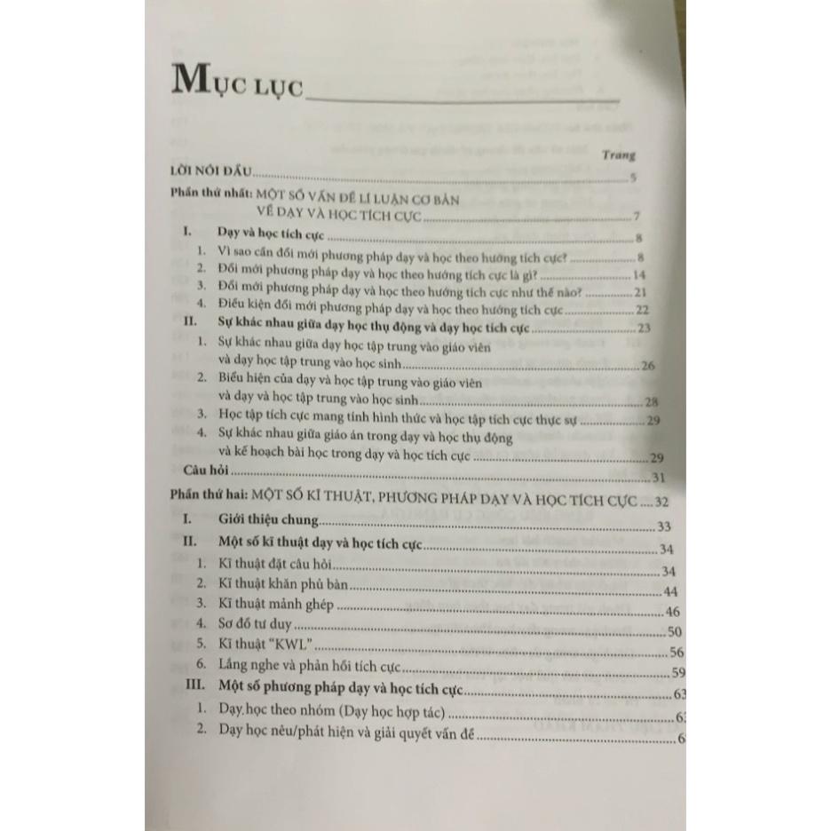 Sách - Dạy và học tích cực một số phương pháp và kĩ thuật dạy học