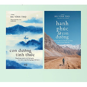 Sách - COMBO Con đường tỉnh thức - Hạnh phúc là con đường (Hà Vĩnh Thọ) (Nhã Nam Official)