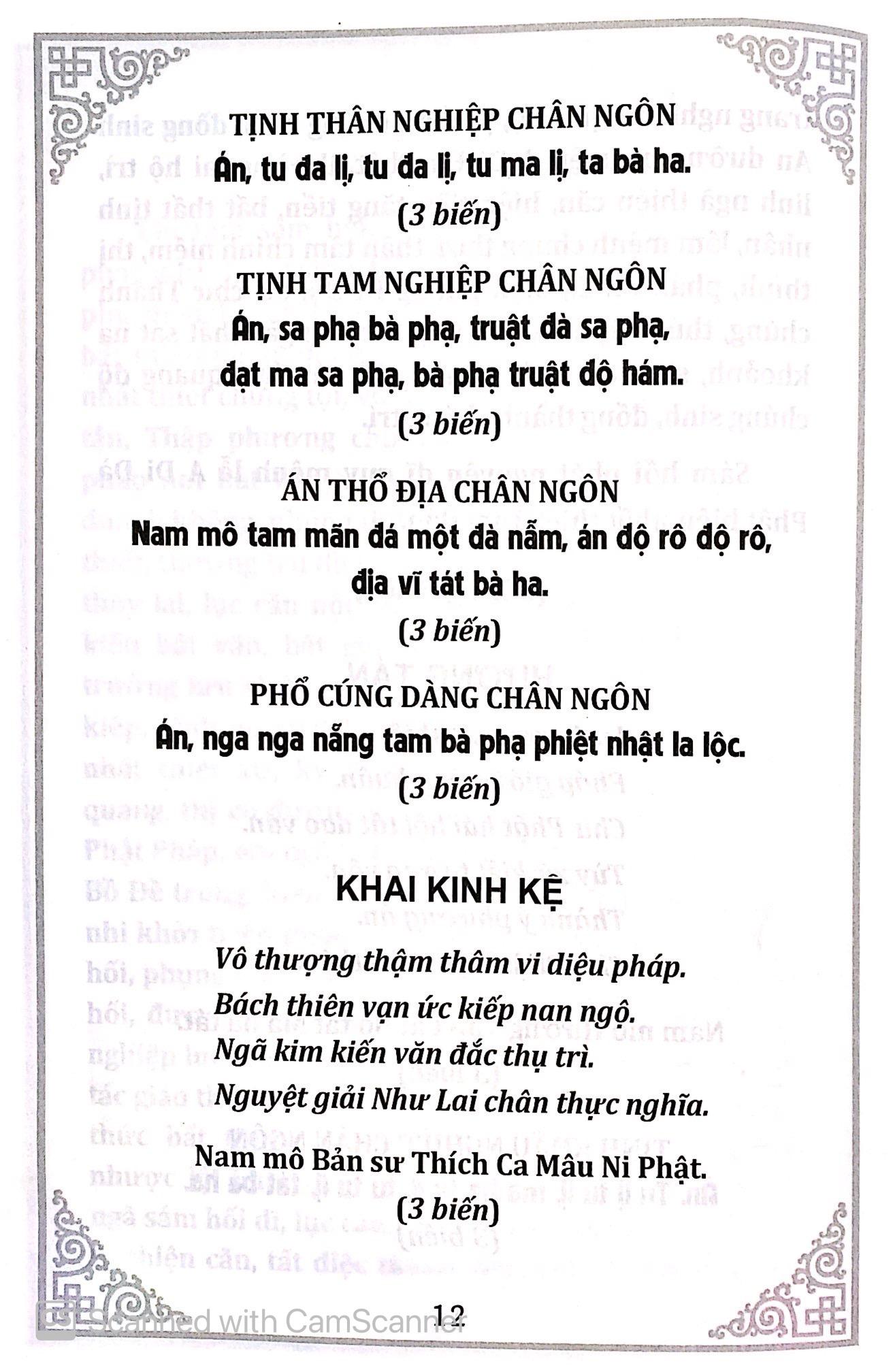 Chư Kinh Nhật Tụng