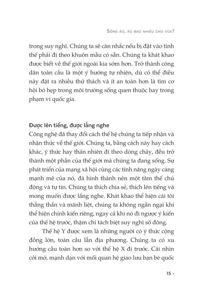 Sống Ảo, Ảo Bao Nhiêu Cho Vừa