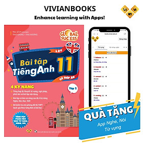 Sách Bài tập tiếng Anh lớp 11 Global Success, 4 kỹ năng Tập 2 Tặng kèm đáp án ThS Lê Vy VivianBooks