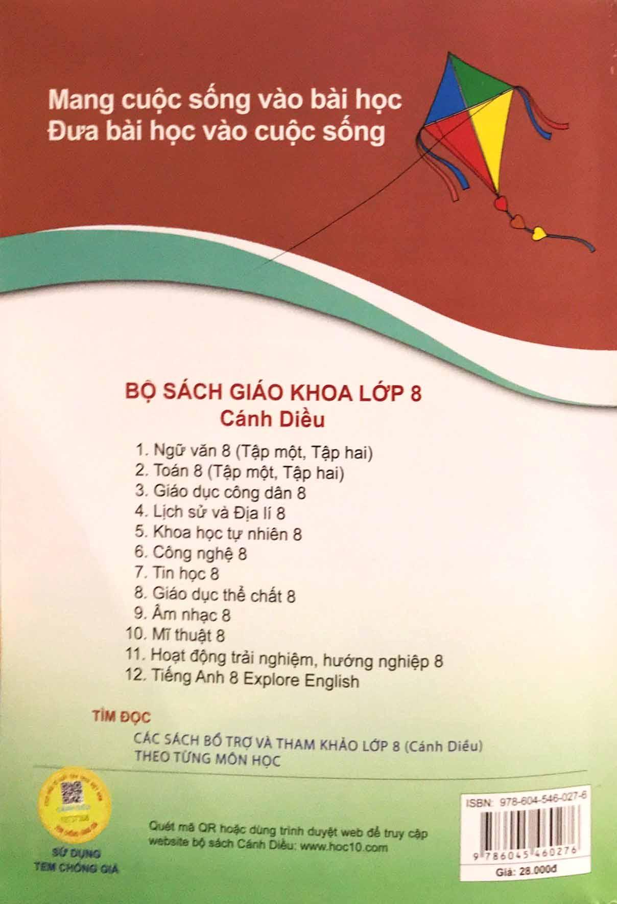 Bài Tập Lịch Sử Và Địa Lí 8 (Cánh Diều) (Chuẩn)