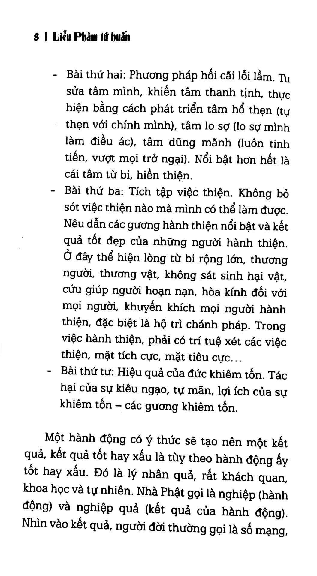 Liễu Phàm Tứ Huấn - Tích Tập Phúc Đức, Cải Tạo Vận Mênh (Tái Bản 2022)