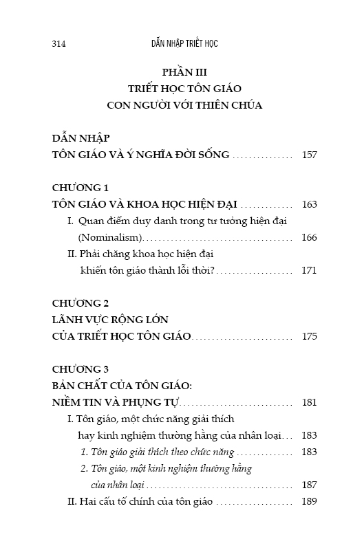 DẪN NHẬP TRIẾT HỌC – Về Con Người – Vũ Trụ – Thiên Chúa