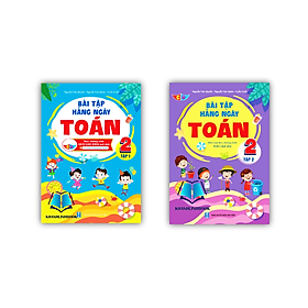 Sách - Combo Bài Tập Hằng Ngày Toán Lớp 2 - tập 1 + 2 ( cánh diều )