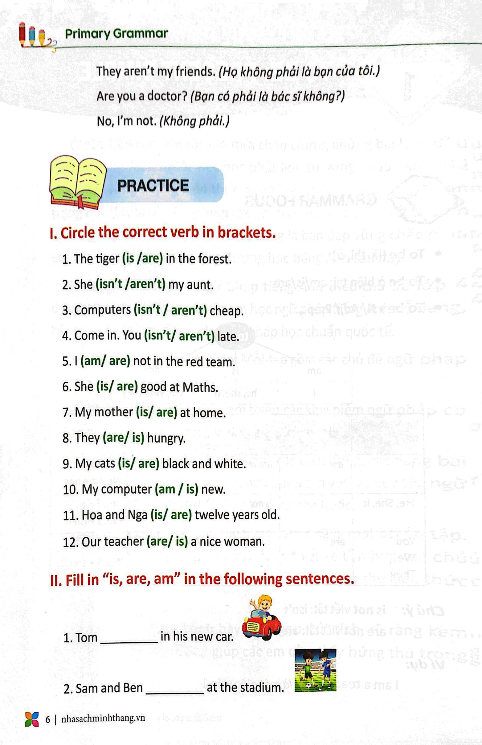 Primary Grammar - Ngữ Pháp Tiếng Anh Theo Chủ Đề Lớp 4 - Tập 1 (Tái Bản 2023)