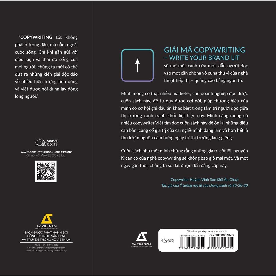 Sách Giải Mã COPYWRITING - Write Your Brand Lit - Bản Quyền