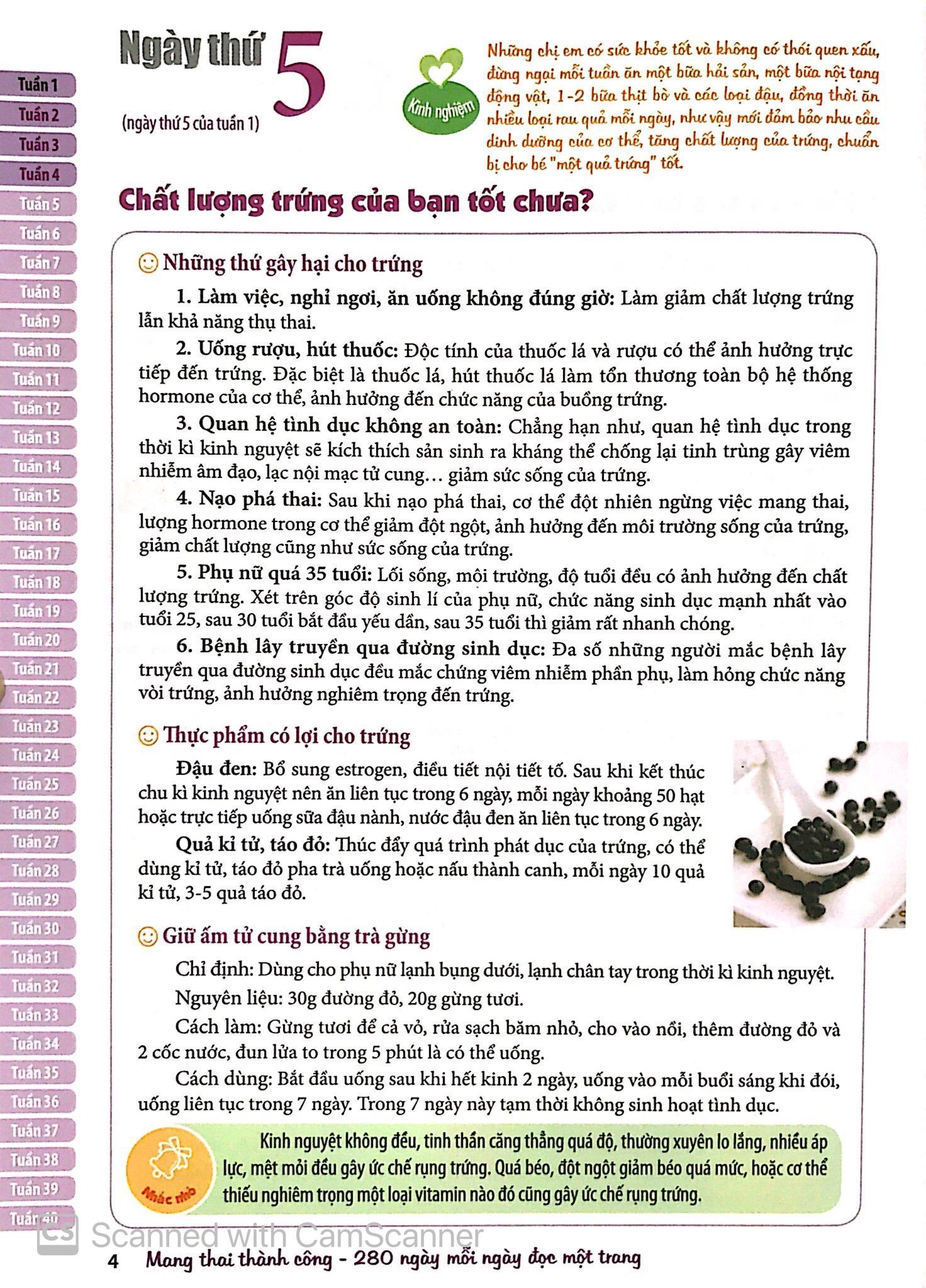 Mang Thai Thành Công - 280 Ngày Mỗi Ngày Đọc 1 Trang