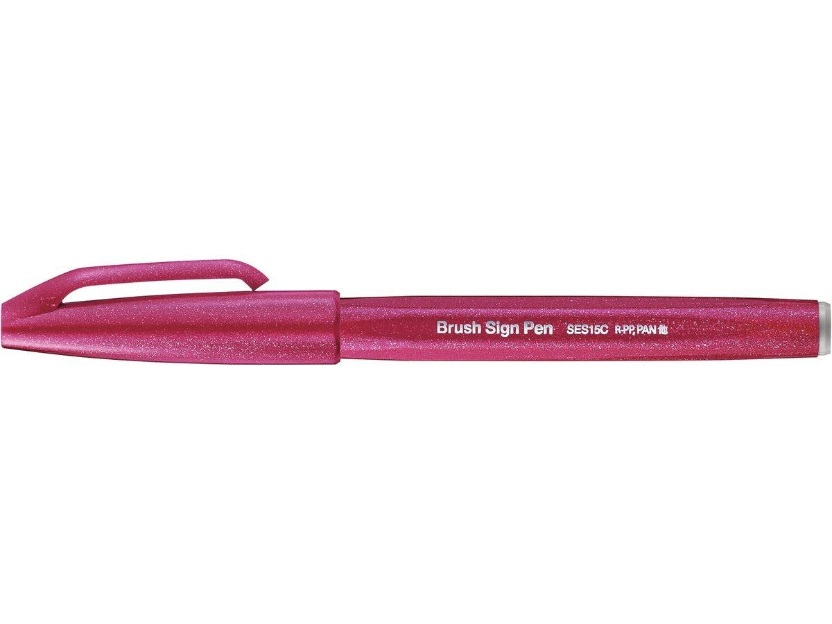 Bút Lông Màu Nước Pentel SES15C-B2 - Đỏ Tía