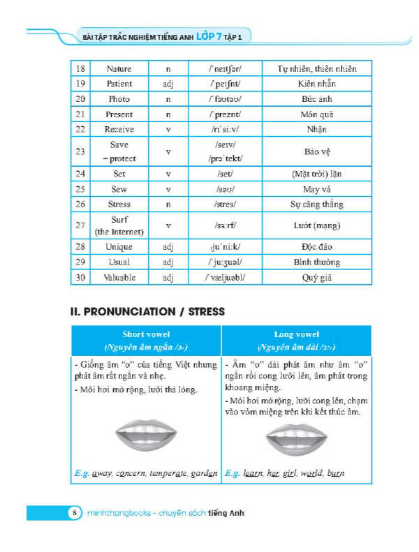 Sách - GLOBAL SUCCESS - Bài tập trắc nghiệm tiếng anh lớp 7 tập 1 ( có đáp án)