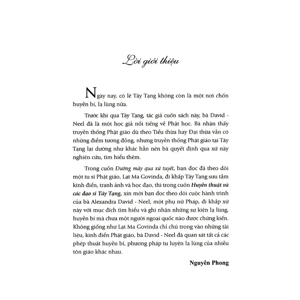 Sách Huyền thuật và các đạo sĩ Tây Tạng - Alexandra David Neel