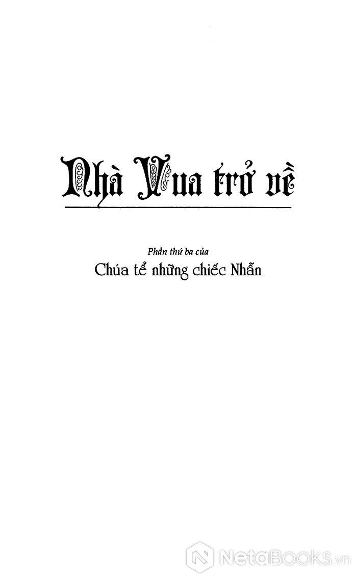Chúa Tể Những Chiếc Nhẫn - Nhà Vua Trở Về (Tái Bản)