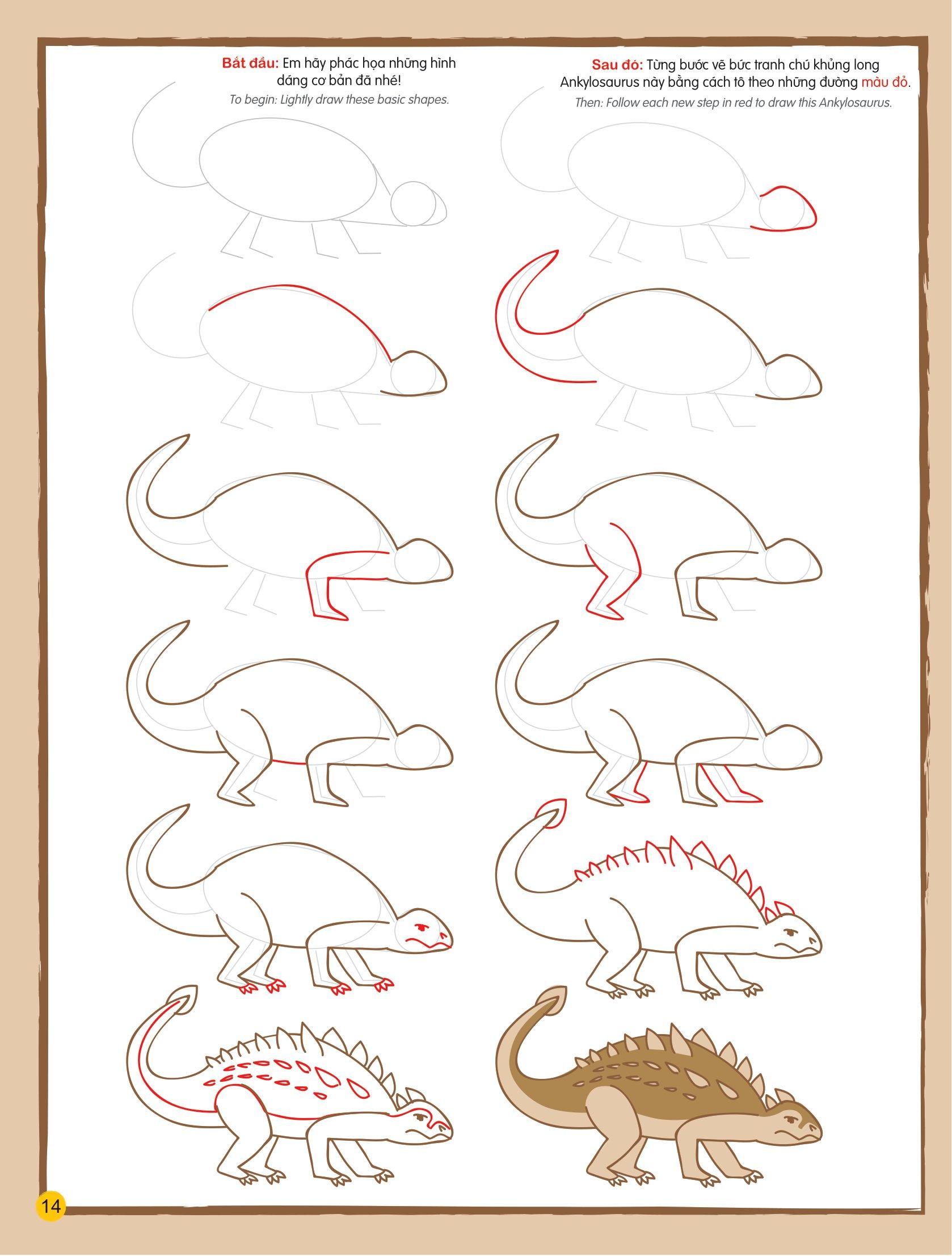 Họa Sĩ Tí Hon - Learn To Draw... Dinosaurs! - Nào, Ta Cùng Học Vẽ… Các Loài Khủng Long!