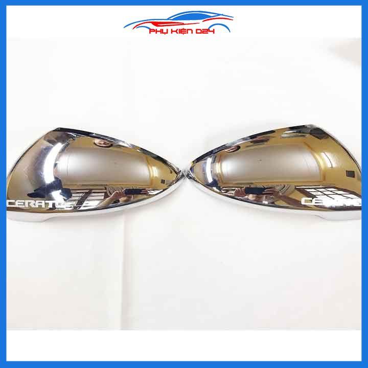 Ốp gương Cerato, K3 2019-2020-2021-2022 mạ crom bảo vệ chống trầy trang trí làm đẹp xe