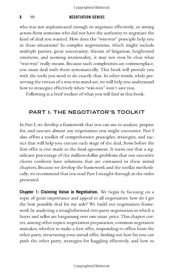 Negotiation Genius