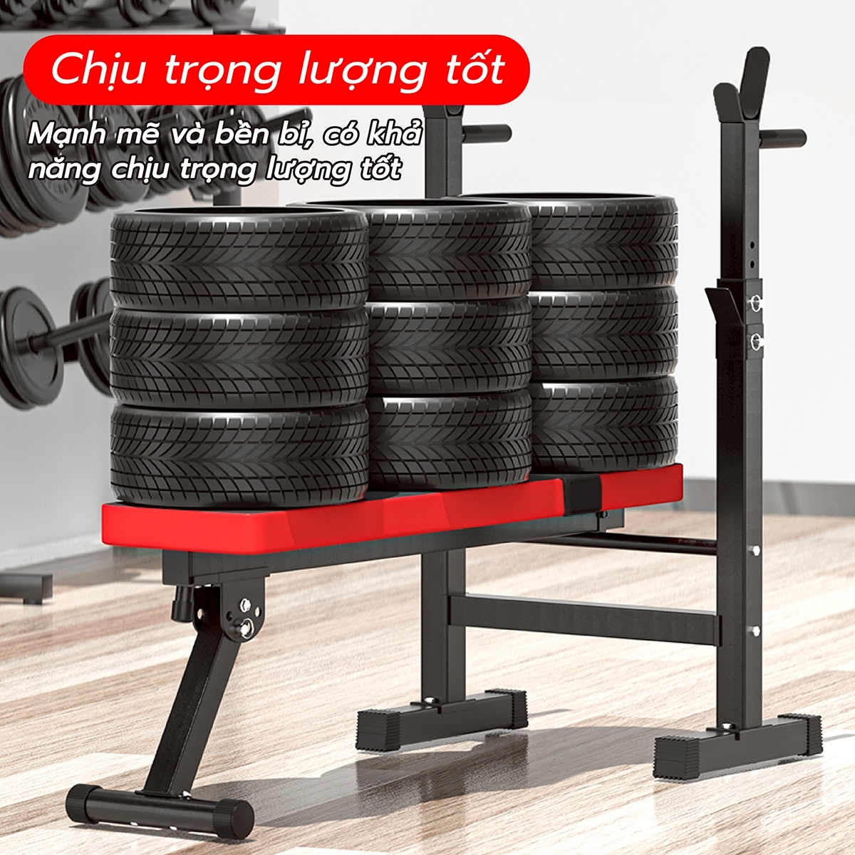 BG Ghế Tập Tạ SU- 330 - 331 Đa Năng Kết Hợp Giá Đỡ ,Hỗ trợ tập các bài tập tạ, cơ bụng, cơ tay gấp gọn (hàng nhập khẩu)