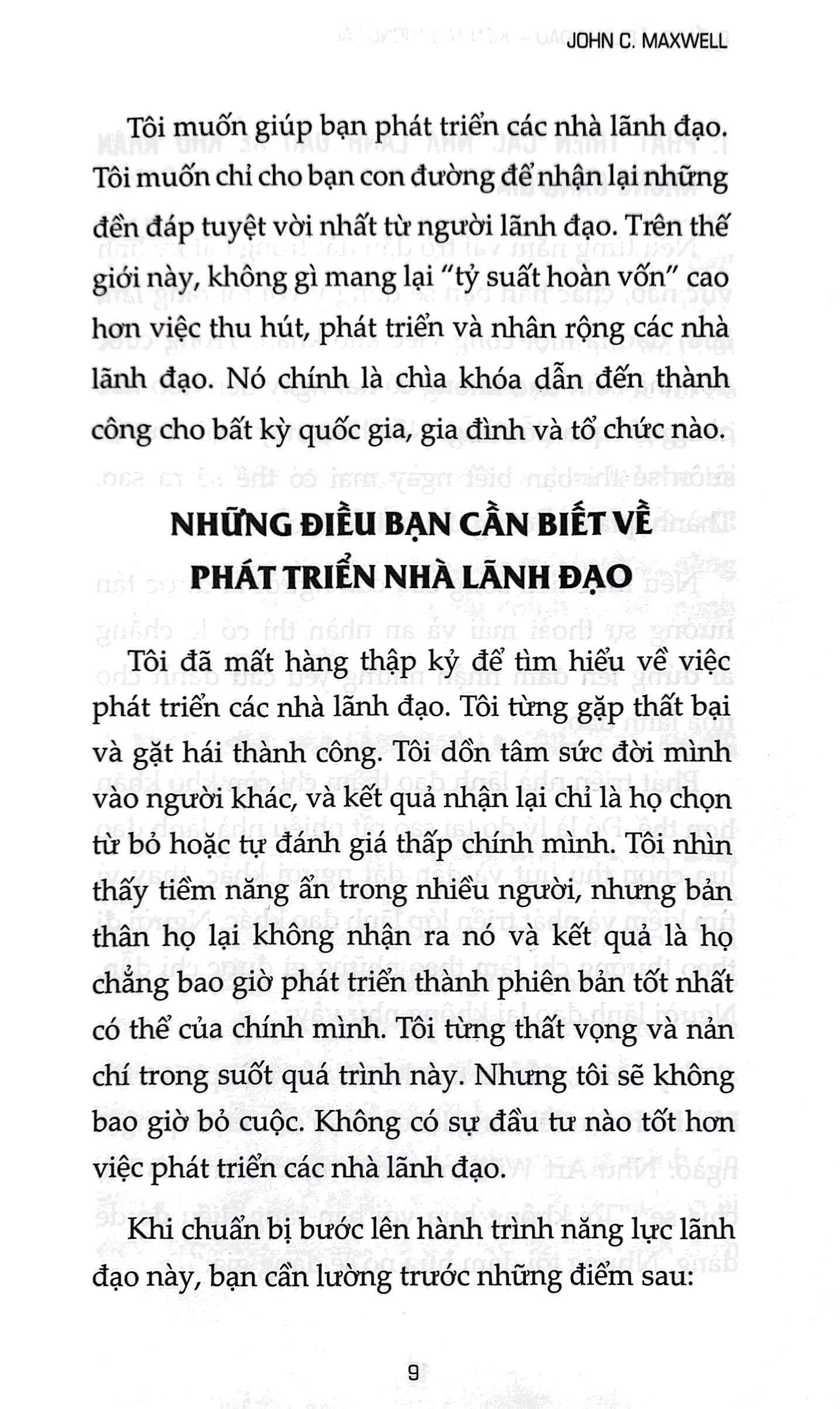 Phẩm Chất Lãnh Đạo - Kiến Tạo Tương Lai