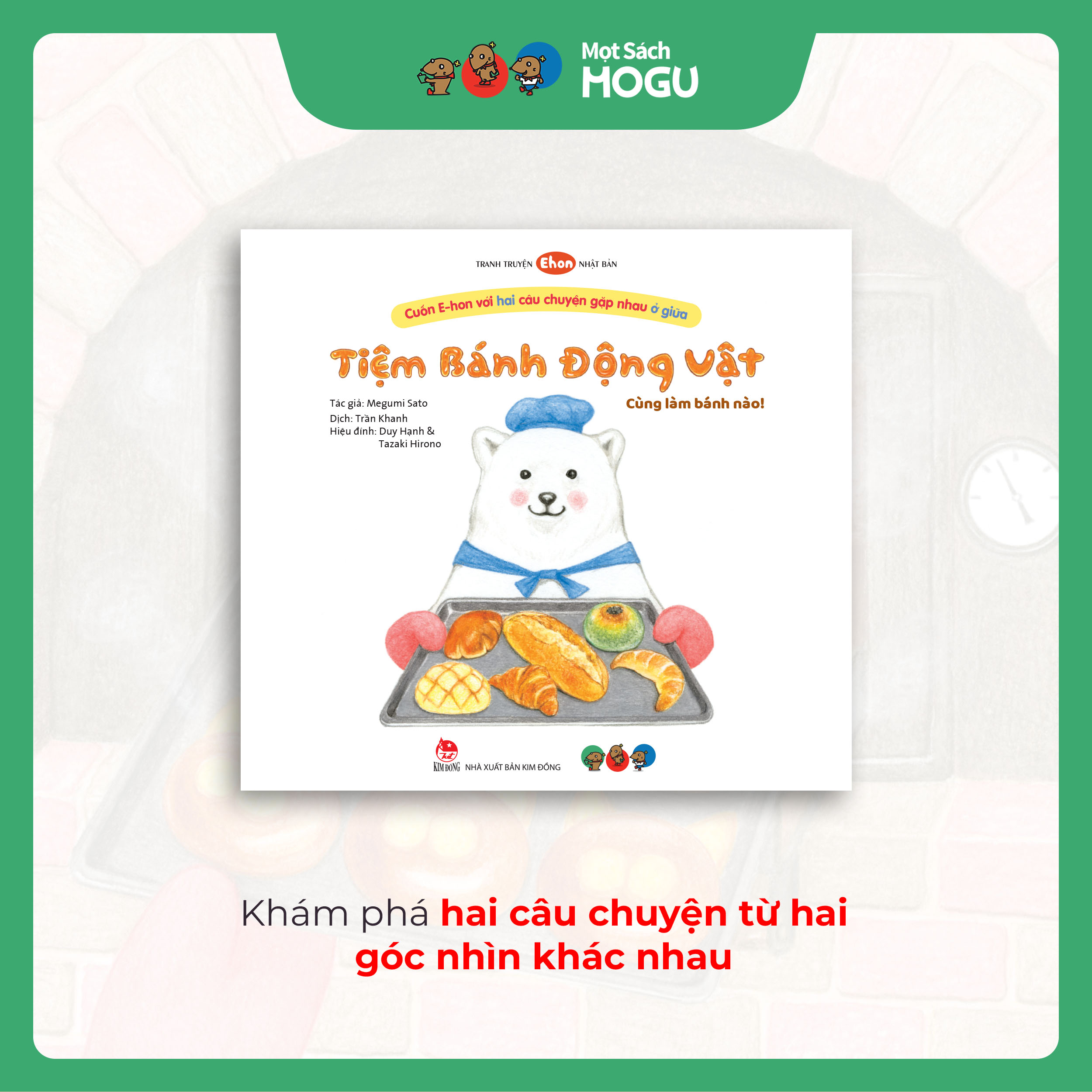 Truyện Ehon bé 3-4-5 tuổi - Tiệm bánh động vật