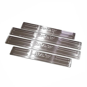 Bộ Ốp bậc cửa, Nẹp bước chân Suzuki XL7 - Mẫu INOX