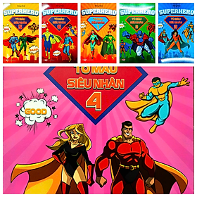 Combo Bộ Superhero - Tô Màu Siêu Nhân (Bộ 6 Cuốn)