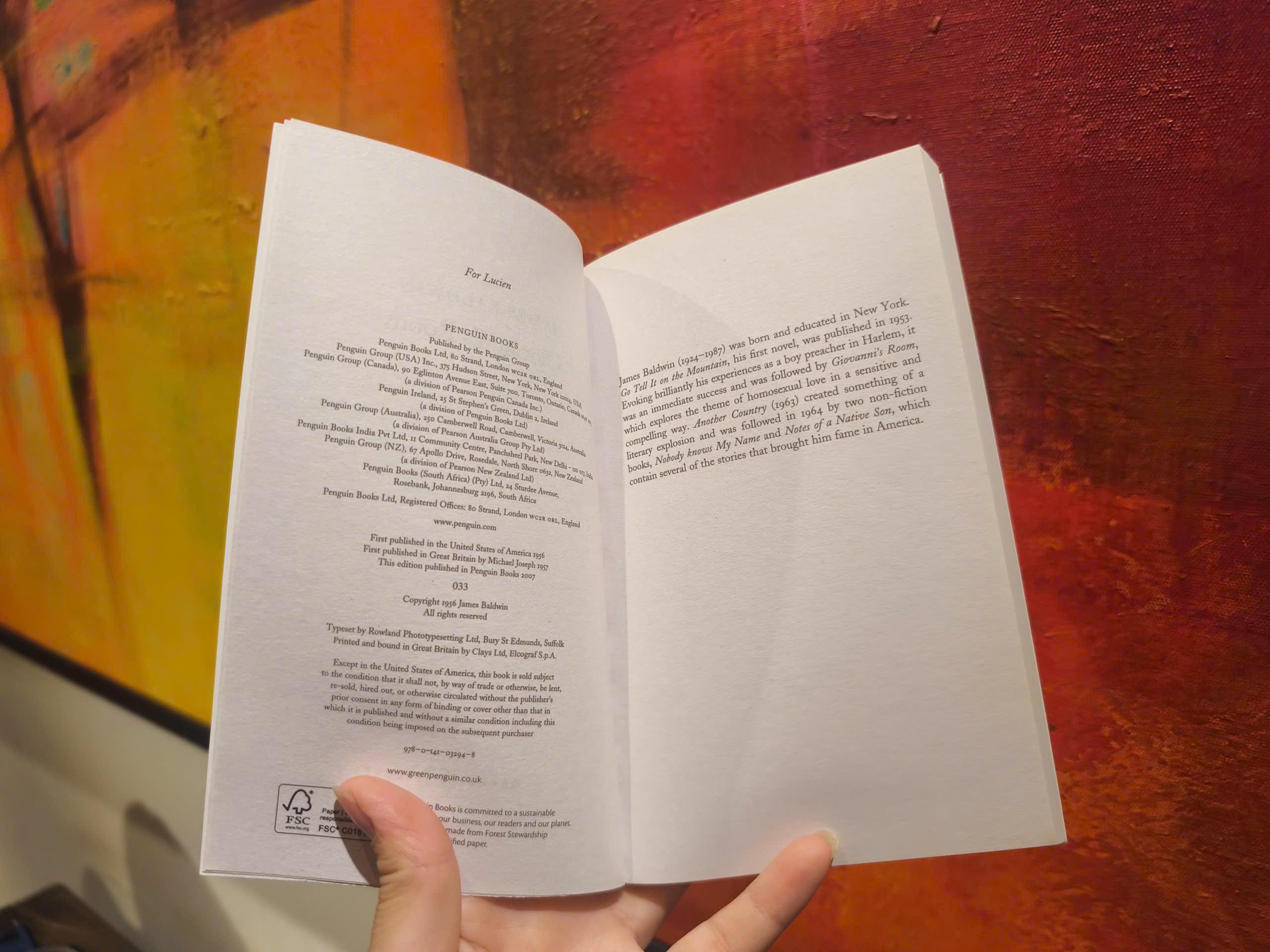 Sách - Giovanni’s Room by James Baldwin - Classics/ Fiction in English