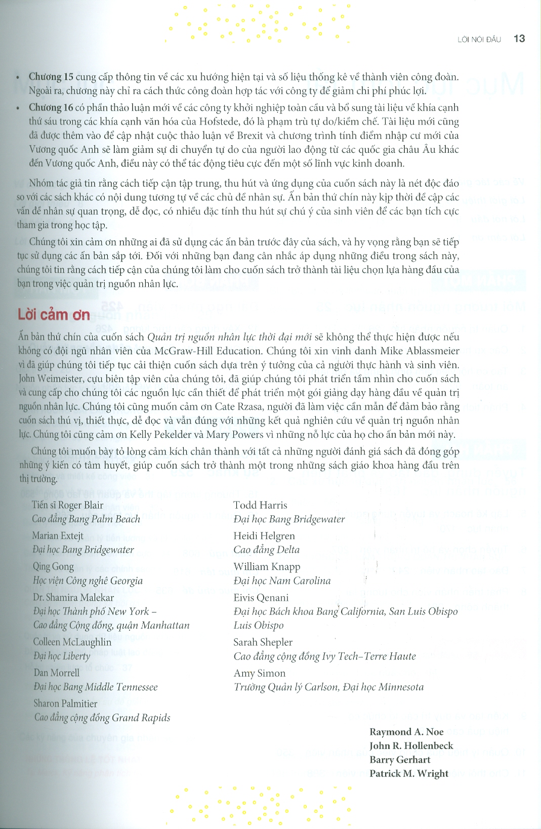 Textbook - Quản Trị Nguồn Nhân Lực Thời Đại Mới - Fundamentals Of Human Resource Management - Raymond A. Noe, John R. Hollenbeck, Barry Gerhart, Patrck M. Wright; Nhóm dịch giả VNHR dịch