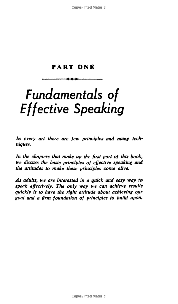 The Quick and Easy Way to Effective Speaking Mass Market Paperback