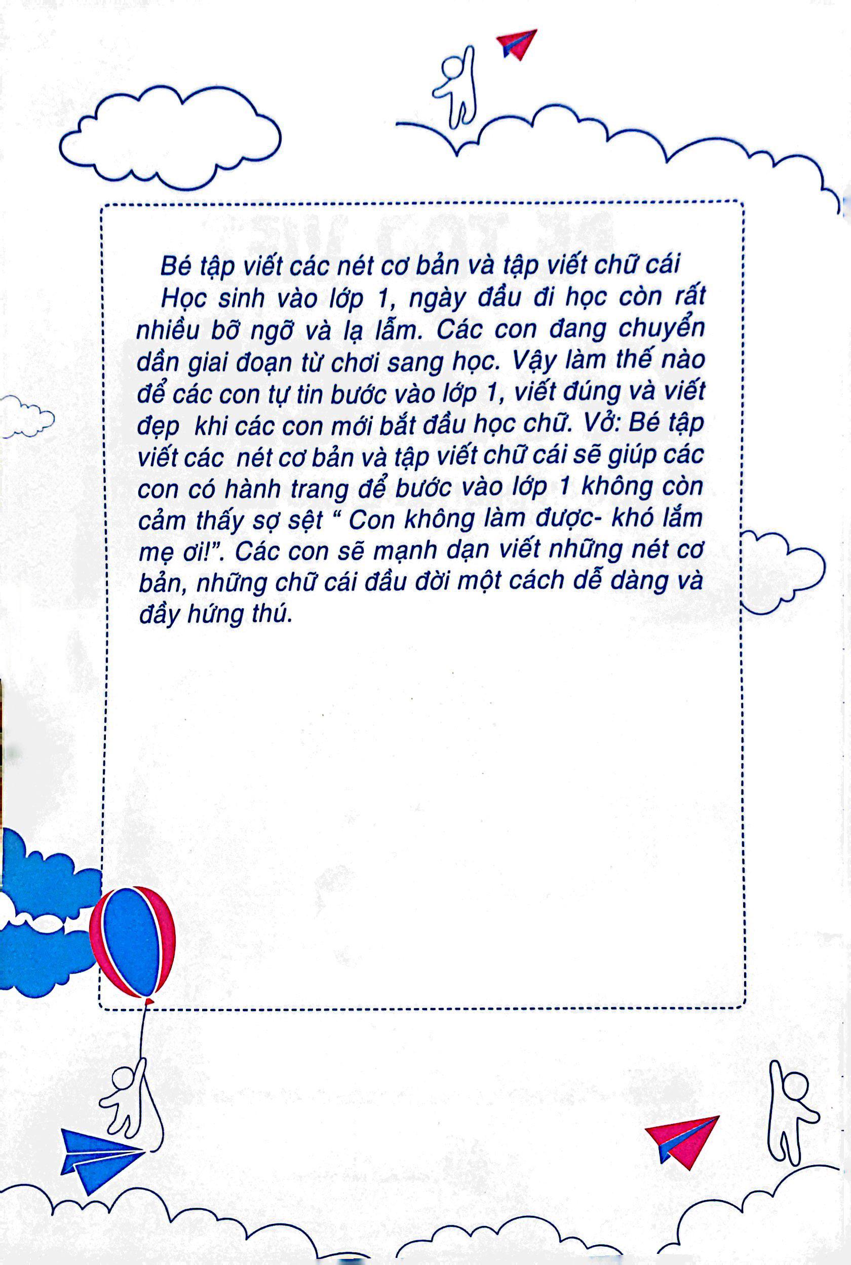 Chuẩn Bị Cho Bé Vào Lớp 1 - Bé Tập Viết Chữ Cái (4-6 Tuổi)