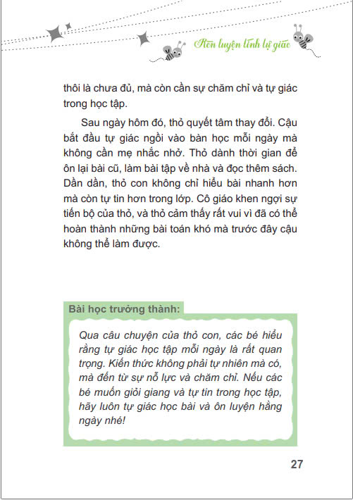 Sách - Những Câu Chuyện Truyền Cảm Hứng - Cùng Trẻ Lớn Lên - Rèn Luyện Tính Tự Giác (VT)