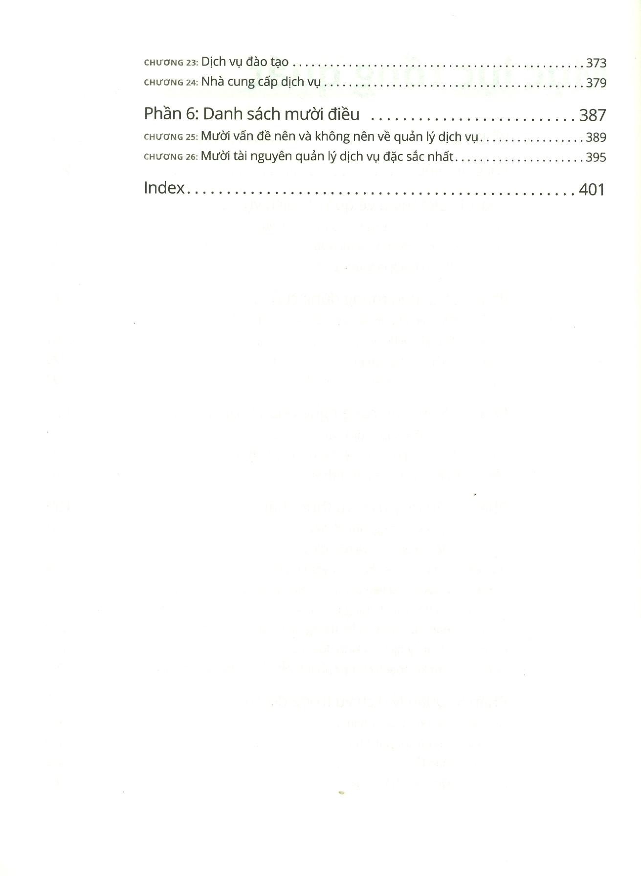 Quản lý dịch vụ for Dummies