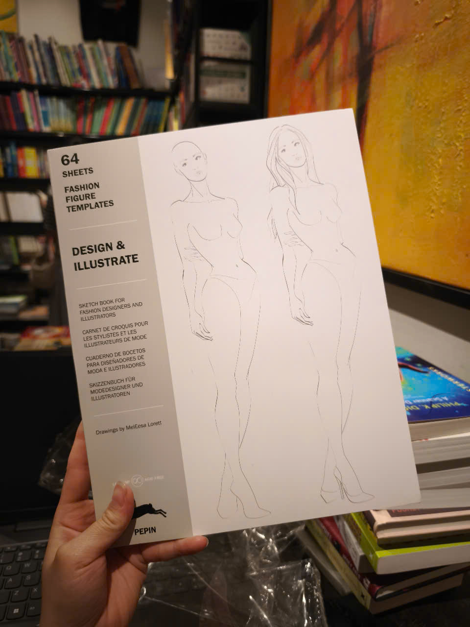 Sách - Design & Illustrate: Fashion Figure Templates by Pepin Van Roojen