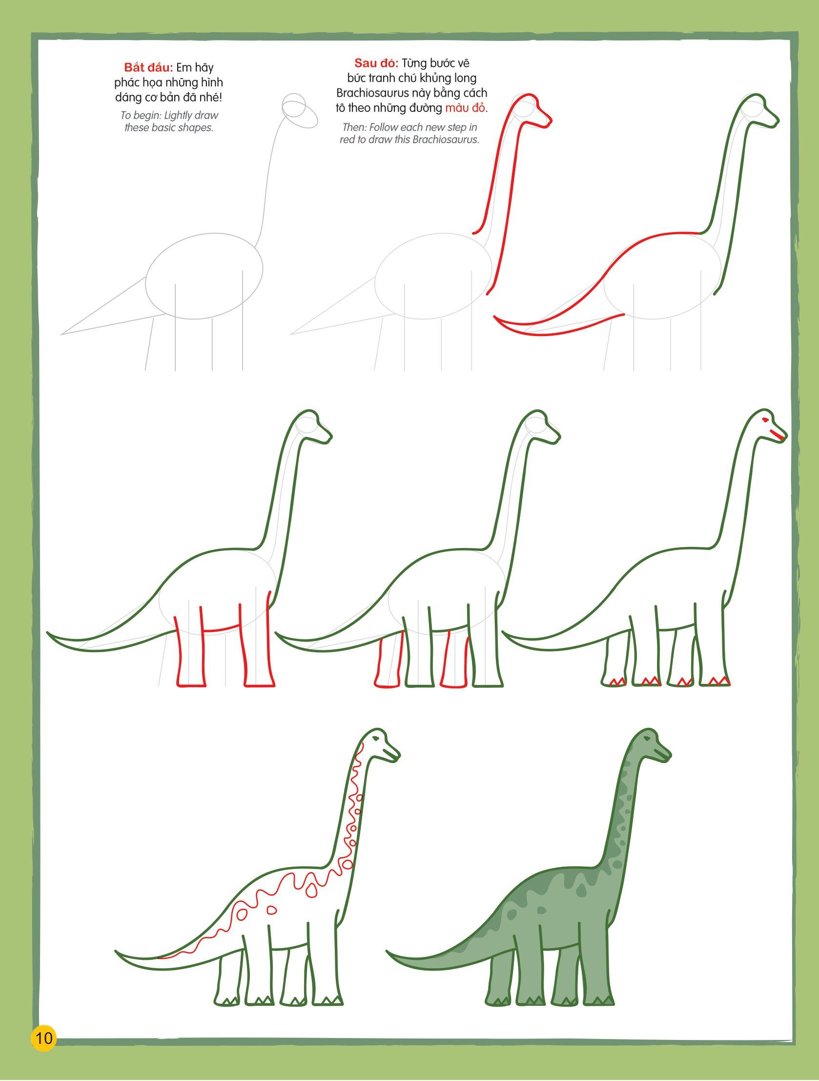 Họa Sĩ Tí Hon - Learn To Draw... Dinosaurs! - Nào, Ta Cùng Học Vẽ… Các Loài Khủng Long!