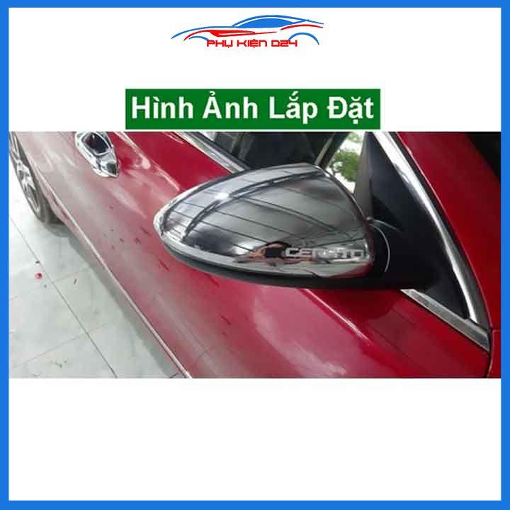 Ốp gương Cerato, K3 2019-2020-2021-2022 mạ crom bảo vệ chống trầy trang trí làm đẹp xe