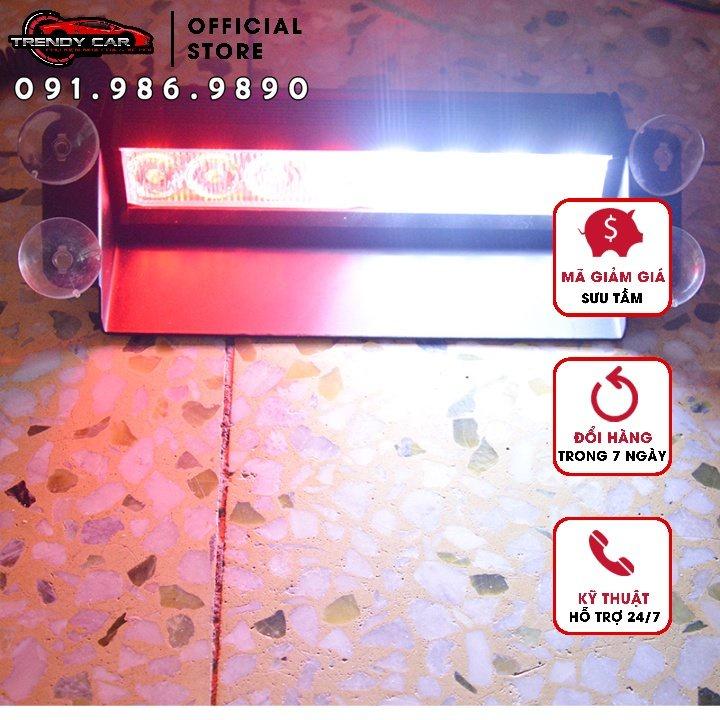 Đèn Led chớp xanh đỏ để taplo xe hơi, đèn nháy xin vượt ô tô,bản cao cấp công suất lớn vỏ bằng kim loại