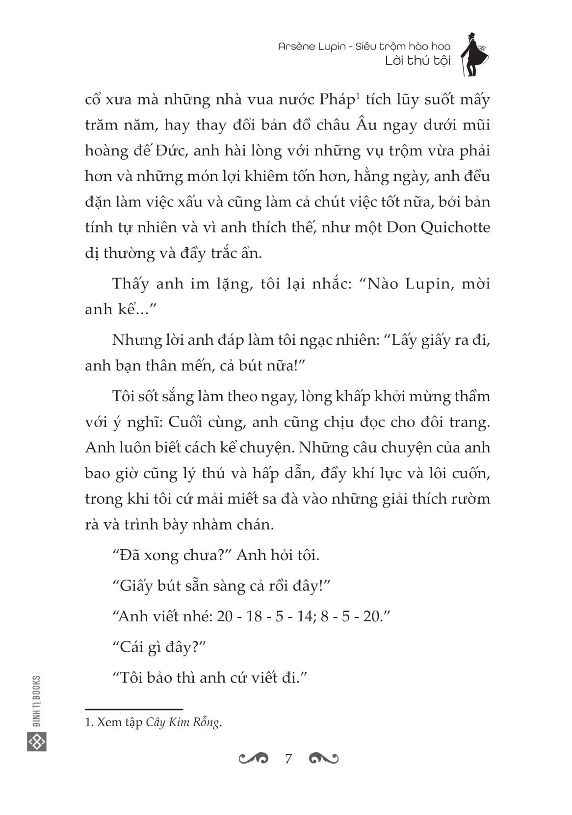 Arsène Lupin - Siêu Trộm Hào Hoa - Lời Thú Tội