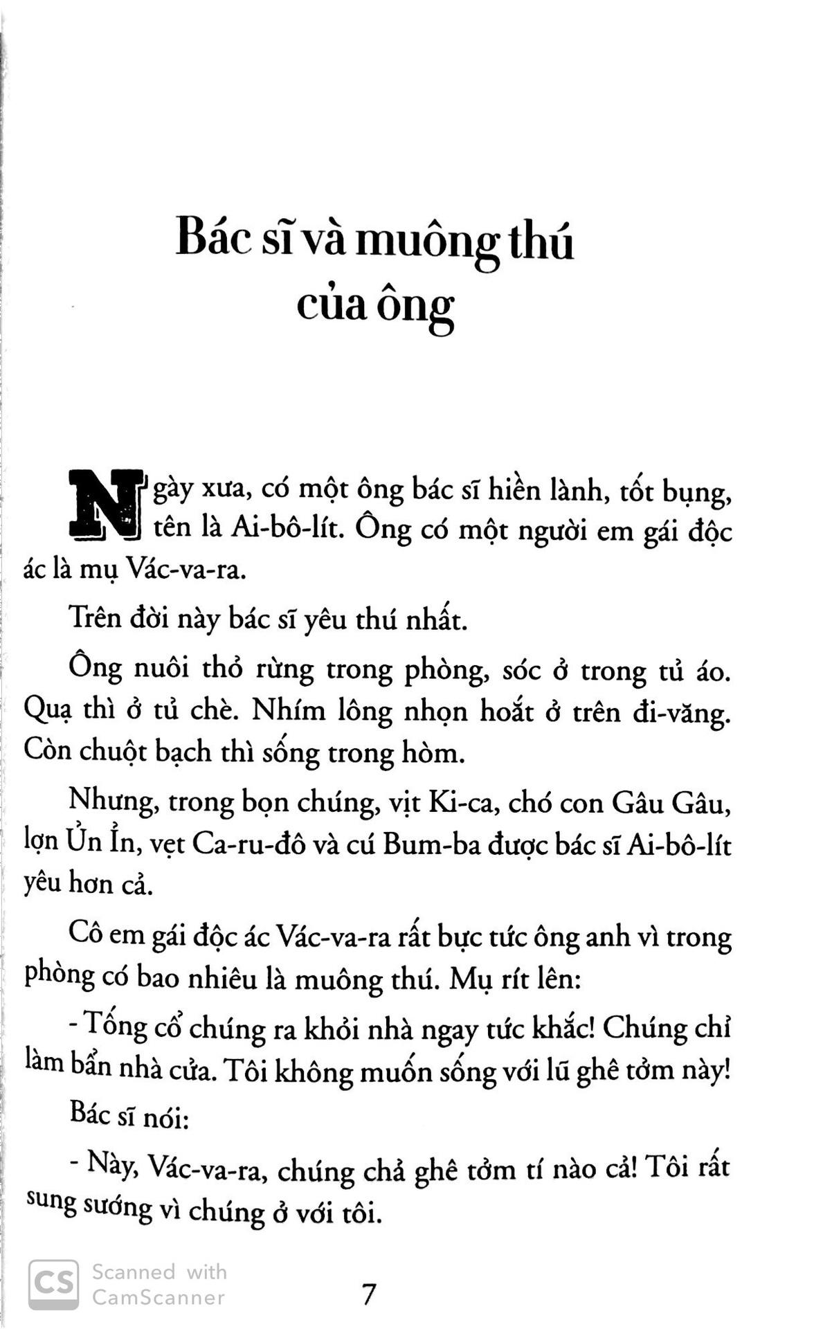 Bác Sĩ Ai Bô Lít (Tái Bản)