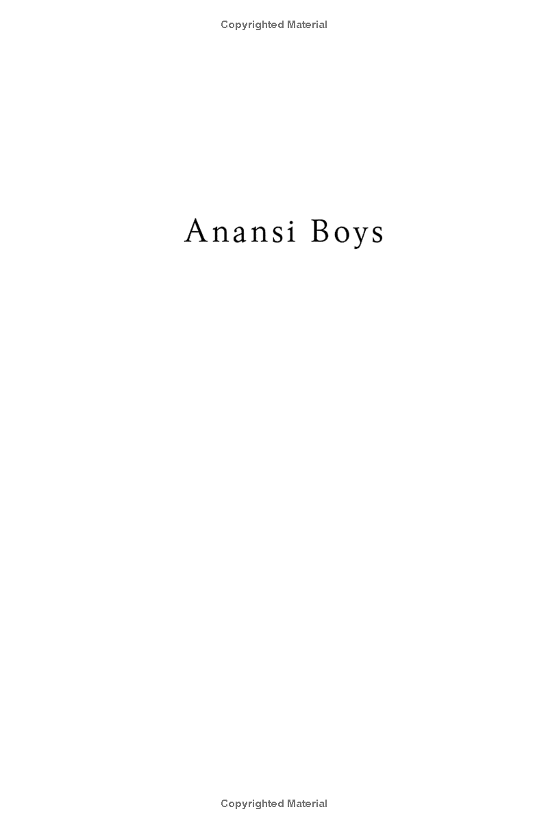 Anansi Boys