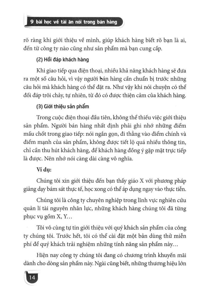 9 Bài Học Về Tài Ăn Nói Trong Bán Hàng (Tái Bản 2022)