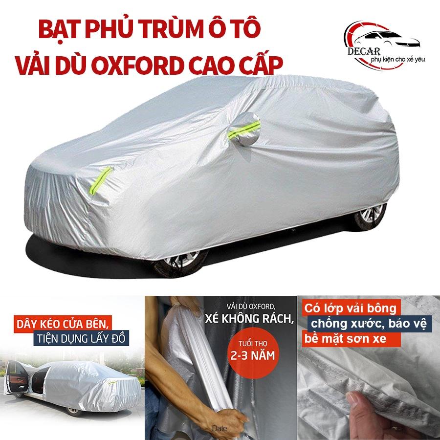 Bạt che nắng mưa bảo vệ xe ô tô 5 chỗ Vios bạt vải dù Oxford cao cấp bạc che ô tô, xe hơi 3 lớp thông minh