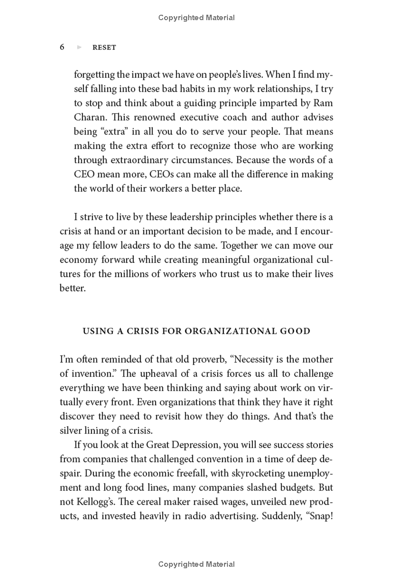 Reset: A Leader’s Guide To Work In An Age Of Upheaval