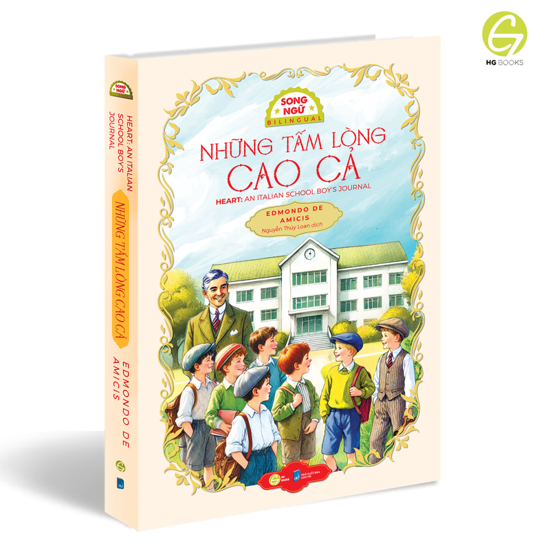 Sách song ngữ văn học kinh điển Những Tấm Lòng Cao Cả - Có note từ vựng, tặng kèm file nghe - HG Books