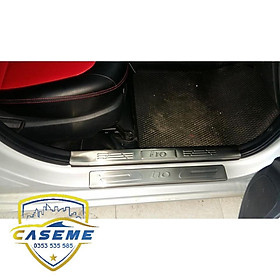 BỘ 8 ốp bậc trong và ngoài Grand i10 - mẫu inox - dùng cho cả bản sedan và hatchback