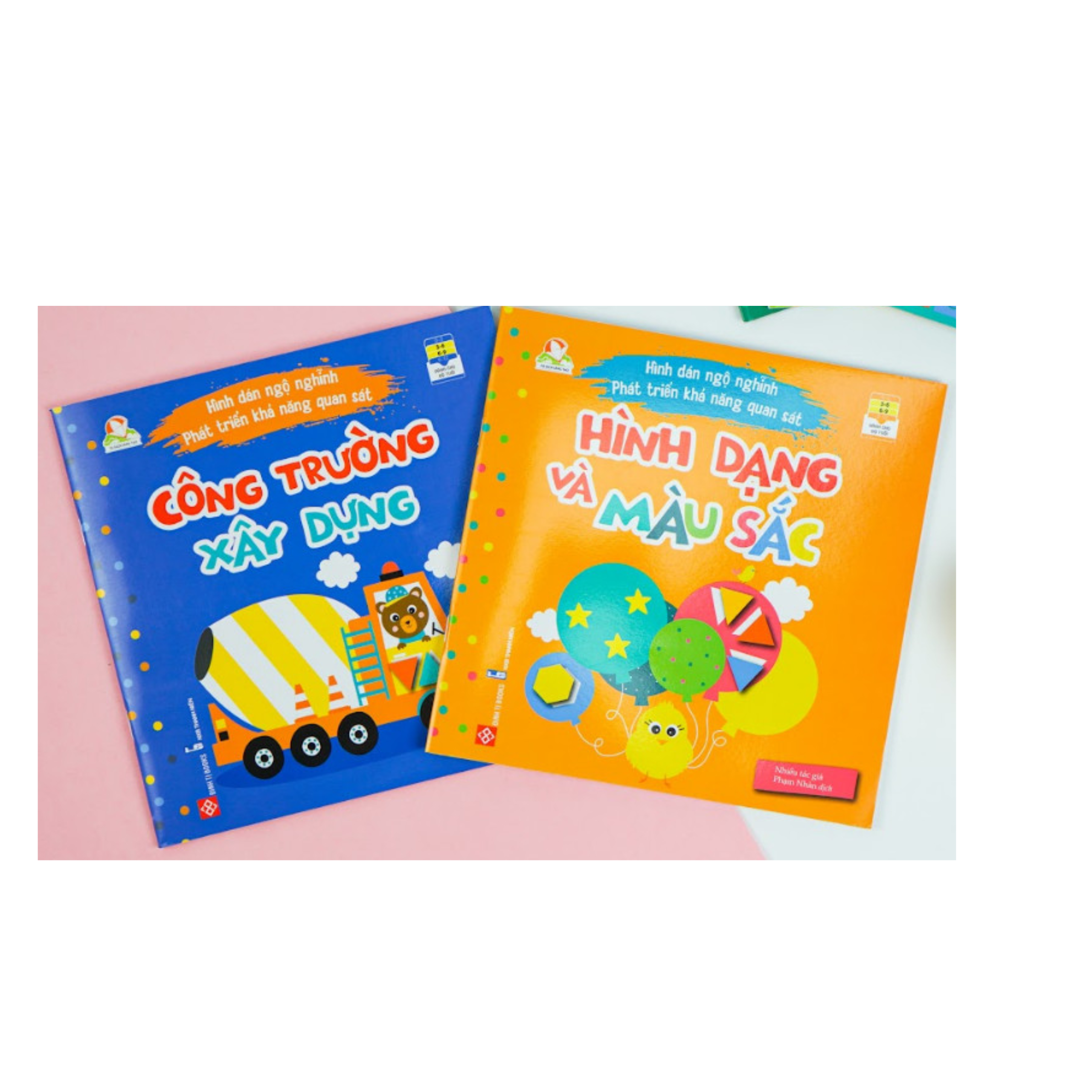 Combo 6 tập Hình Dán Ngộ Nghĩnh - Phát Triển Khả Năng Quan Sát ( tặng poster An toàn cho con yêu )