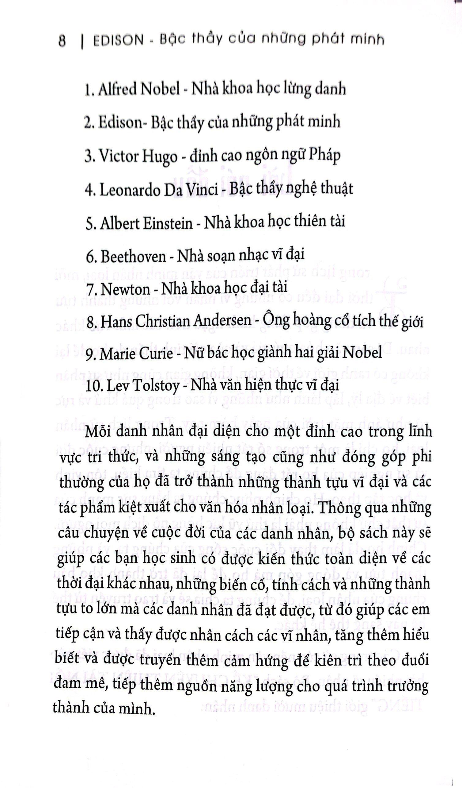 Kể Chuyện Thiên Tài Nổi Tiếng - Edison - Bậc Thầy Của Những Phát Minh