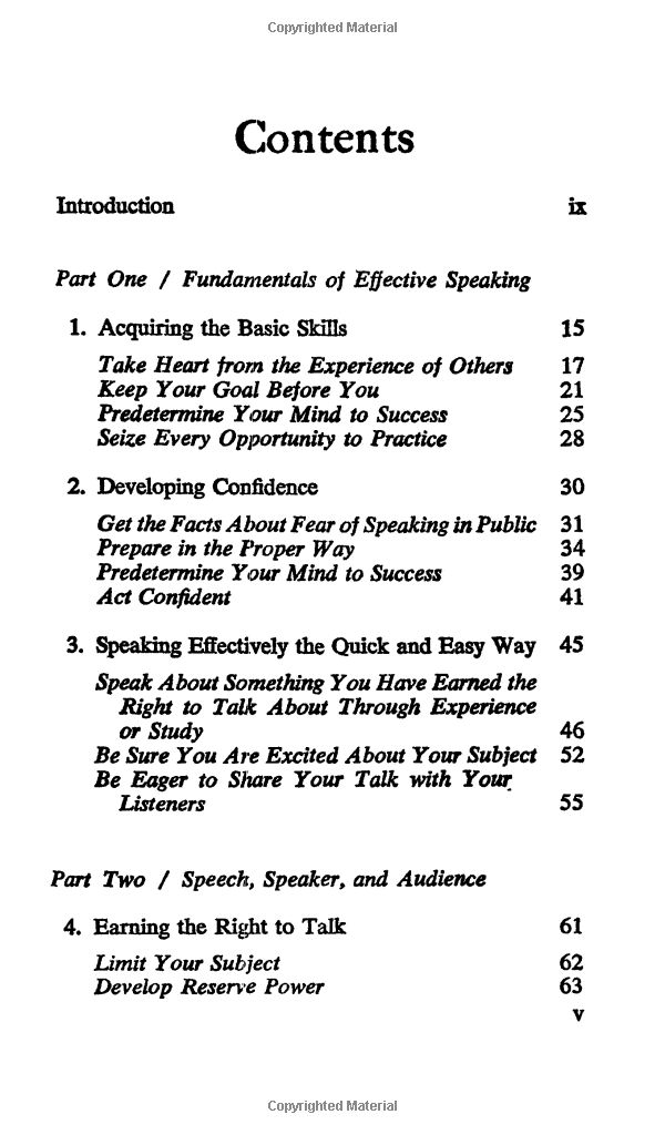 The Quick and Easy Way to Effective Speaking Mass Market Paperback