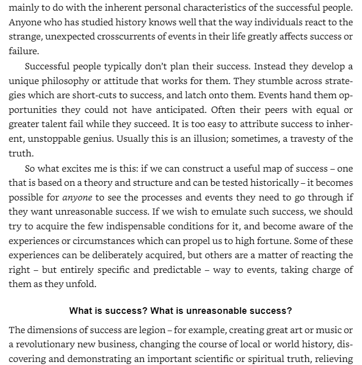 Unreasonable Success And How To Achieve It