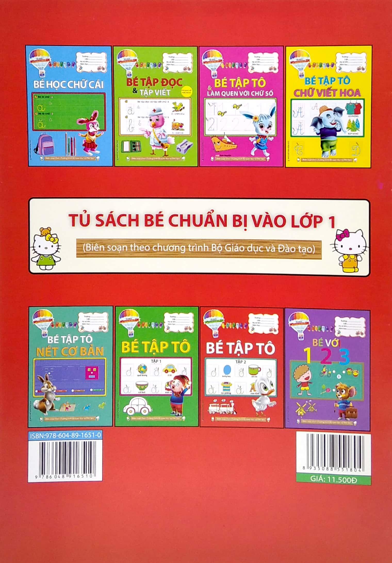 Tủ Sách Bé Chuẩn Bị Vào Lớp 1 (Dành Cho Bé 4 - 5 Tuổi) - Bé Tập Tô - Tập 2