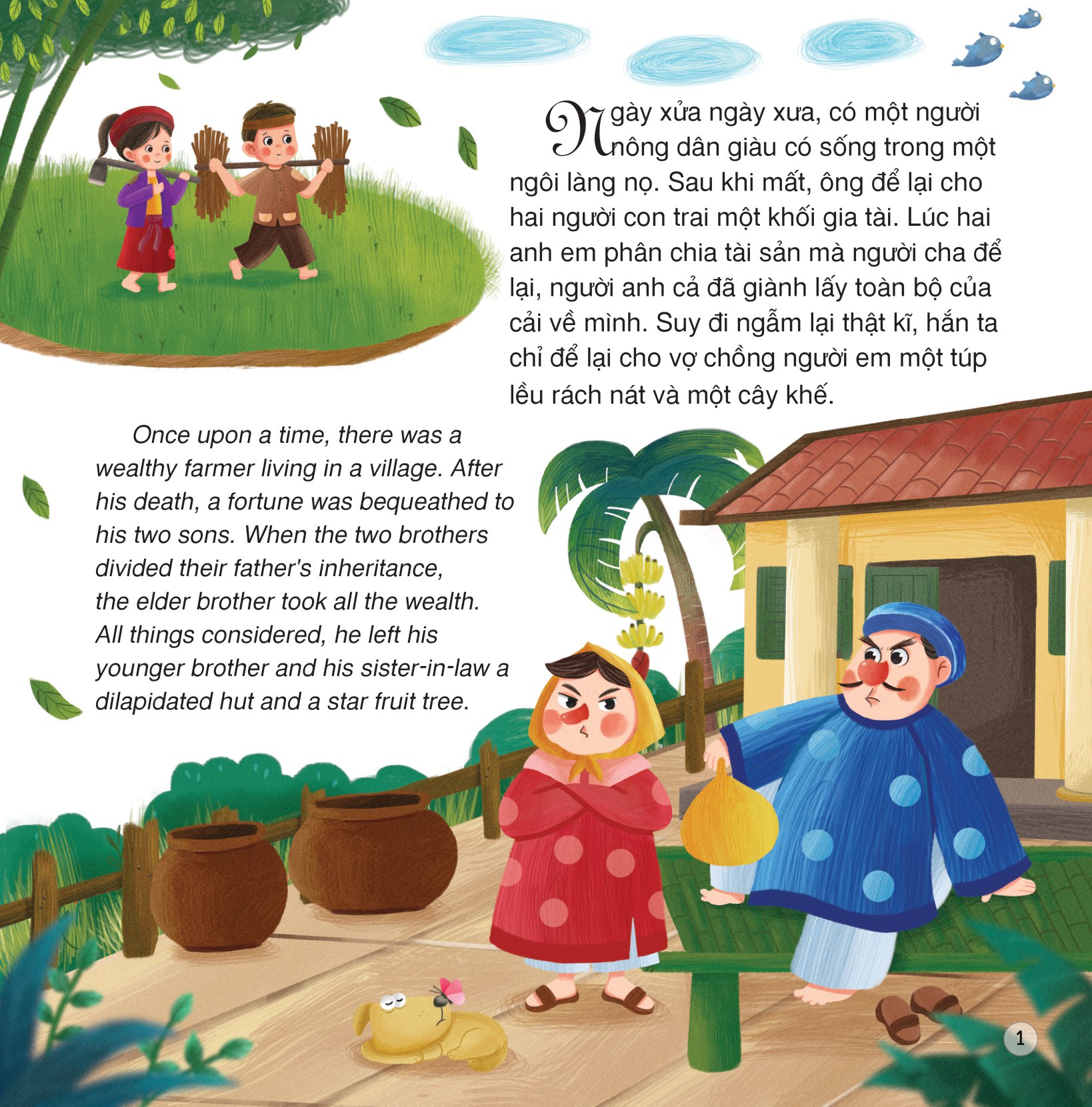 Truyện Cổ Tích Việt Nam (Song Ngữ Việt - Anh) - Cây Khế